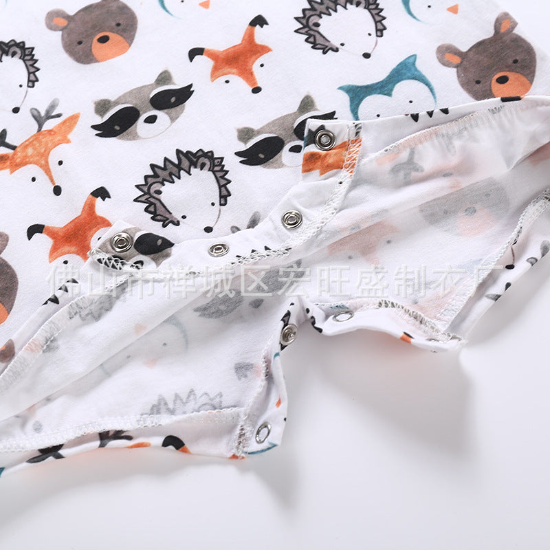 Animals head picture one-piece clothes