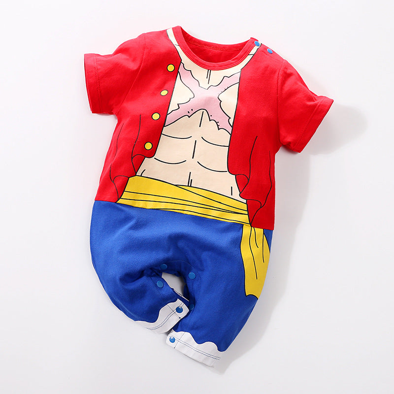 Anime romper bag fart short-sleeved romper