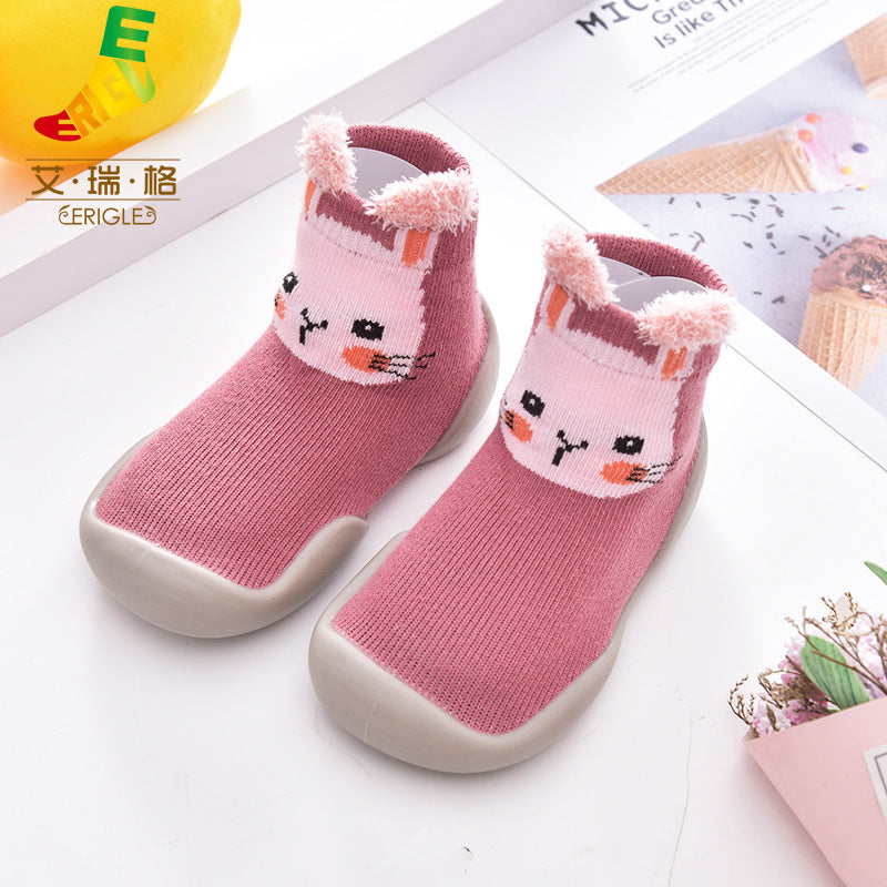 Animal non-slip anti-collision toe toe toddler shoes soft soled socks shoes