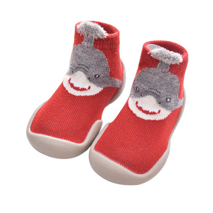 Animal non-slip anti-collision toe toe toddler shoes soft soled socks shoes