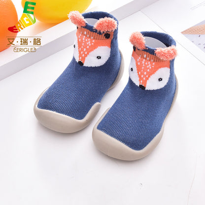 Animal non-slip anti-collision toe toe toddler shoes soft soled socks shoes