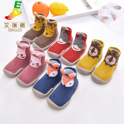 Animal non-slip anti-collision toe toe toddler shoes soft soled socks shoes