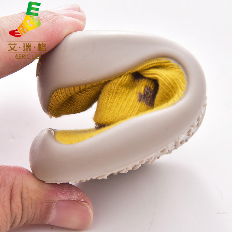 Animal non-slip anti-collision toe toe toddler shoes soft soled socks shoes