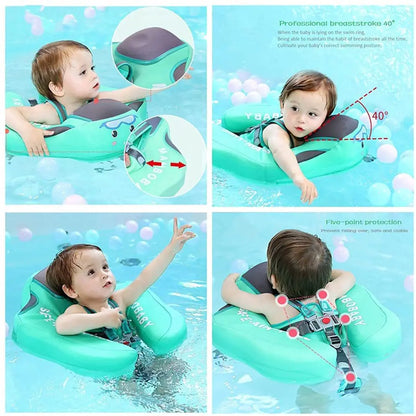 New Non-Inflatable Baby Swimming Seat Float in use