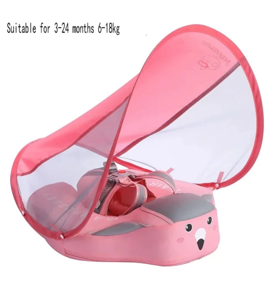 New Non-Inflatable Baby Swimming Seat Float Pink