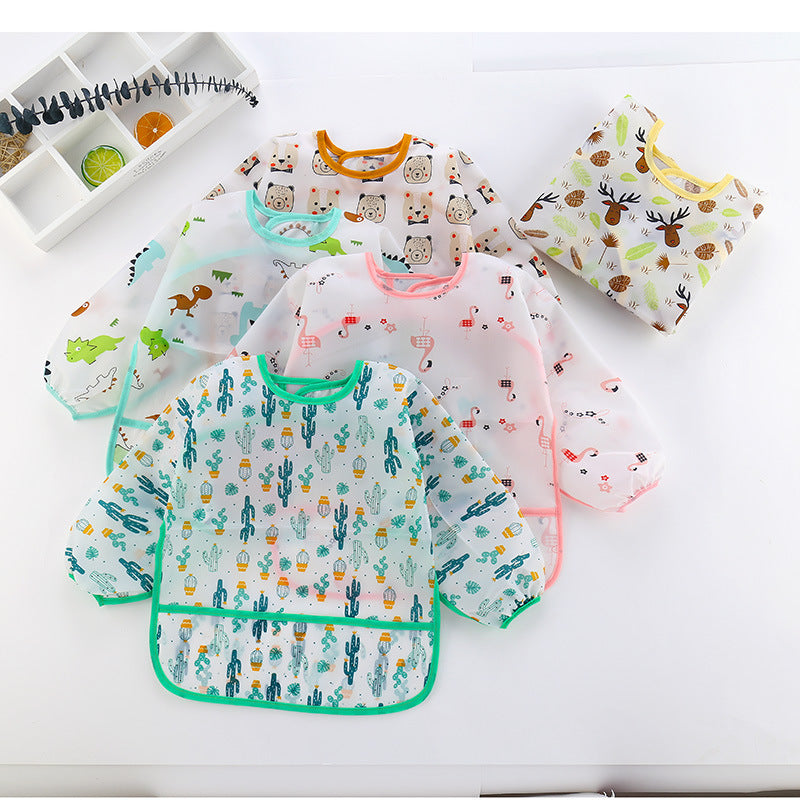 Baby smock, children's waterproof eating clothes