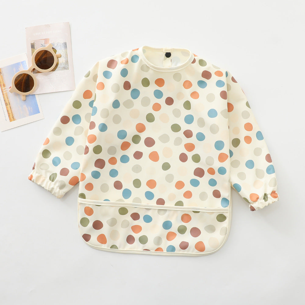 Children's waterproof anti-dirty baby eating bib