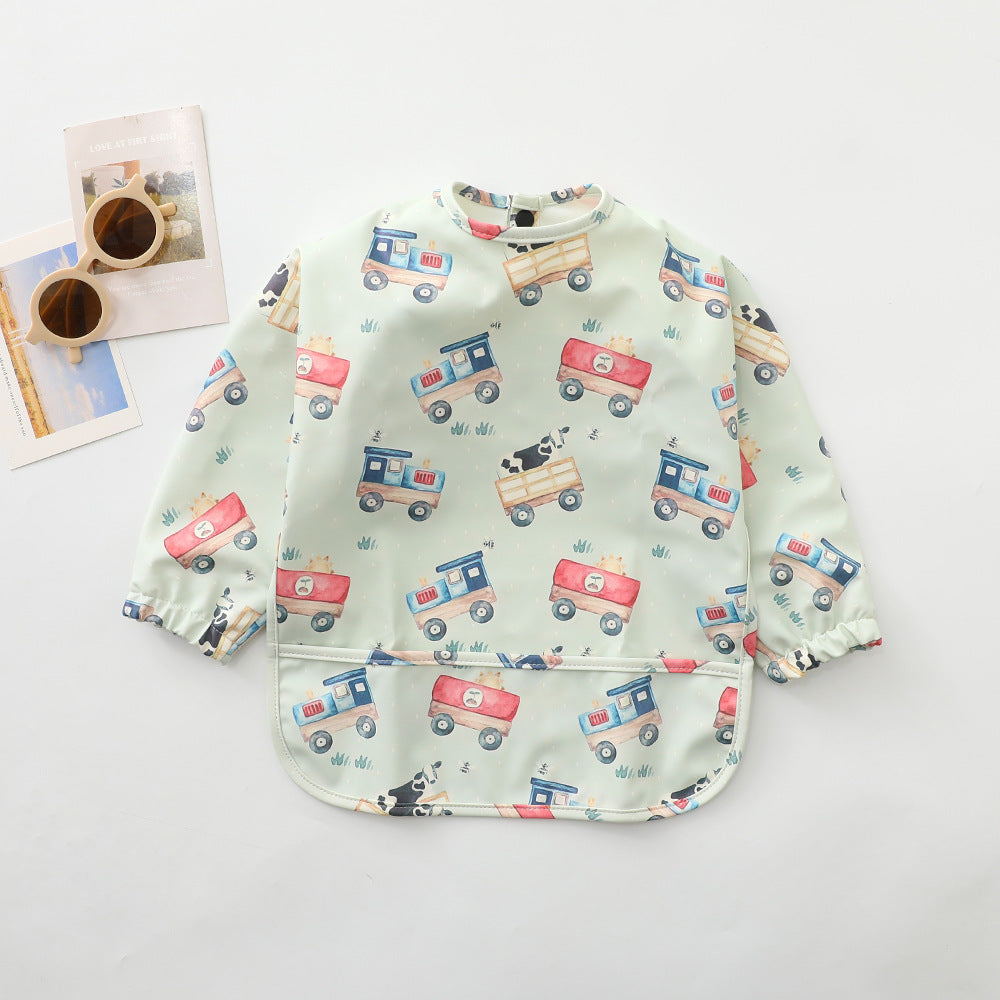 Children's waterproof anti-dirty baby eating bib