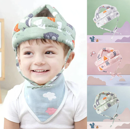 Baby Head Protector Helmet in use and color options